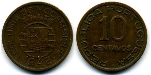 10 Centavo Mozambico Rame 