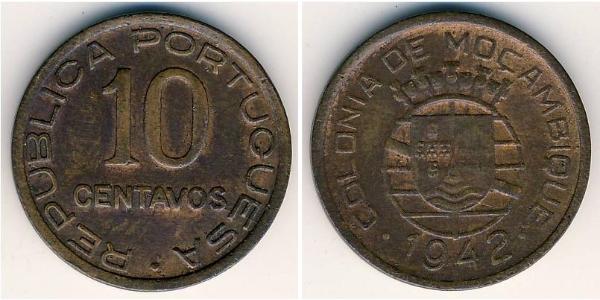 10 Centavo Mozambico Rame 