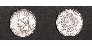 10 Centavo Argentinien (1861 - ) Silber 