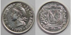 10 Centavo Dominikanische Republik Silber 