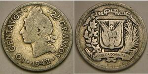 10 Centavo Dominikanische Republik Silber 