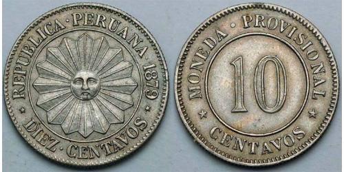 10 Centavo Peru Silber 