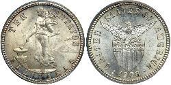 10 Centavo Philippinen Silber 