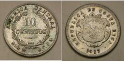 10 Centavo Costa Rica Silver 