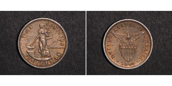 10 Centavo Philippines Silver 