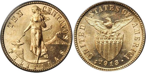 10 Centavo Philippines Silver 