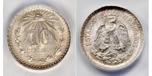 10 Centavo United Mexican States (1867 - ) Silver 