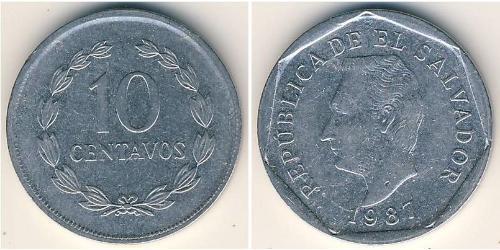 10 Centavo El Salvador Stainless steel 