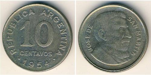 10 Centavo Argentine Republic (1861 - ) Steel/Nickel 