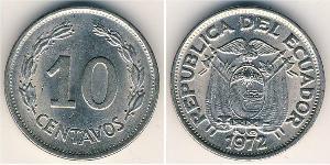 10 Centavo Ecuador Steel/Nickel 