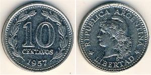 10 Centavo 阿根廷 Steel/镍 