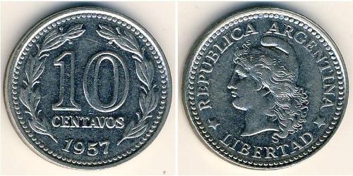 10 Centavo 阿根廷 Steel/镍 