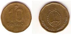 10 Centavo Argentinien (1861 - ) Tin/Aluminium/Cuivre/Zinc 