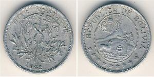 10 Centavo Bolivia (1825 - ) Zinc 