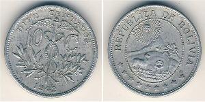 10 Centavo Plurinational State of Bolivia (1825 - ) Zinc 
