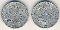 10 Centavo Bolivien (1825 - ) Zink 