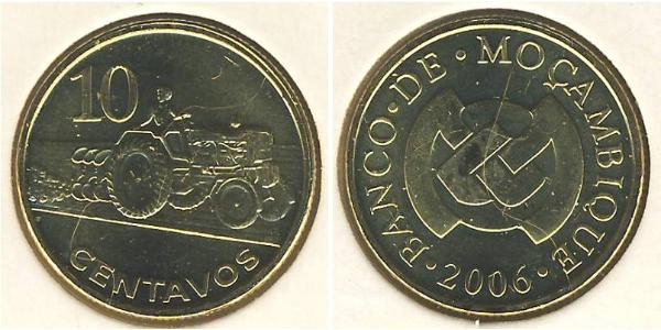 10 Centavo Mosambik  