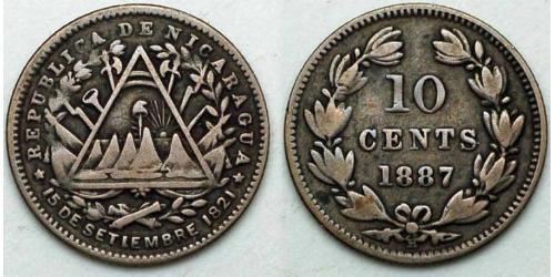 10 Centavo Nicaragua 銀 