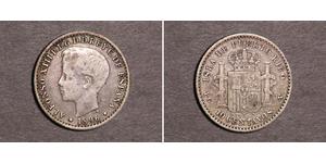 10 Centavo Puerto Rico 銀 阿方索十三世 (1886 - 1941)