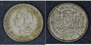 10 Centavo 多明尼加 銀 