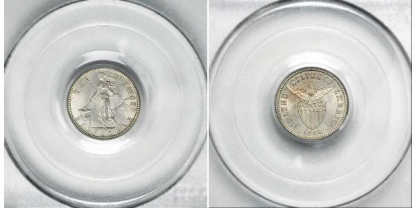 10 Centavo 菲律宾 銀 