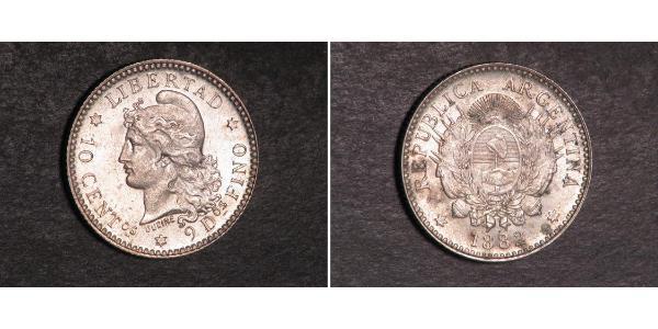 10 Centavo 阿根廷 銀 