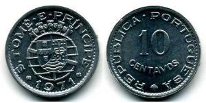 10 Centavo 圣多美和普林西比 铝 