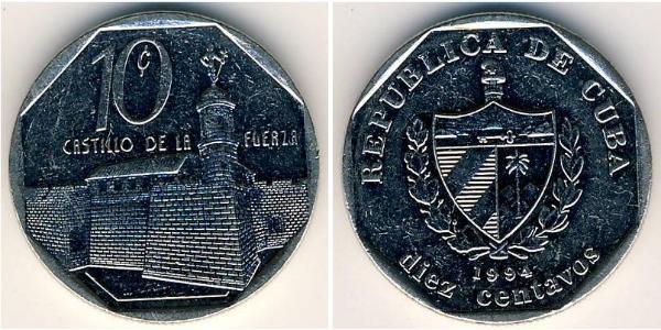 10 Centavo Cuba 銅/镍 