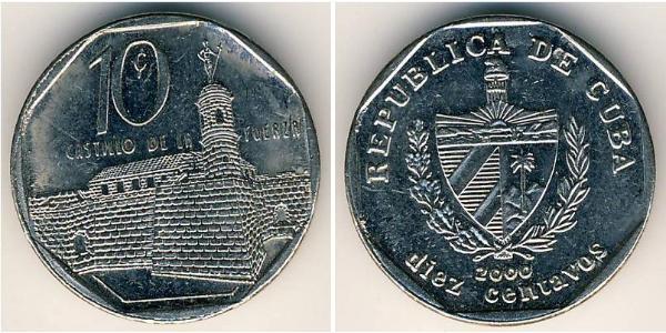 10 Centavo Cuba 銅/镍 
