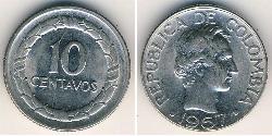 10 Centavo 哥伦比亚 镍/銅 