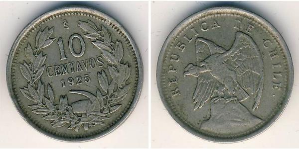 10 Centavo 智利 銅/镍 