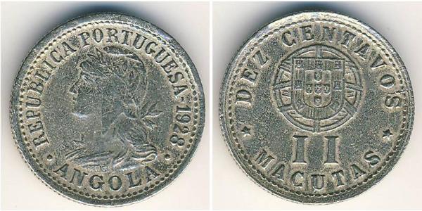10 Centavo 葡屬西非 (1575 - 1975) 銅/镍 