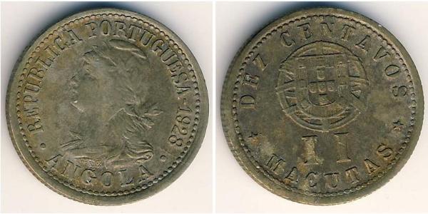 10 Centavo 葡屬西非 (1575 - 1975) 銅/镍 