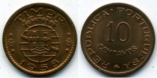 10 Centavo 东帝汶 青铜 