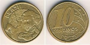 10 Centavo 巴西 黃銅 