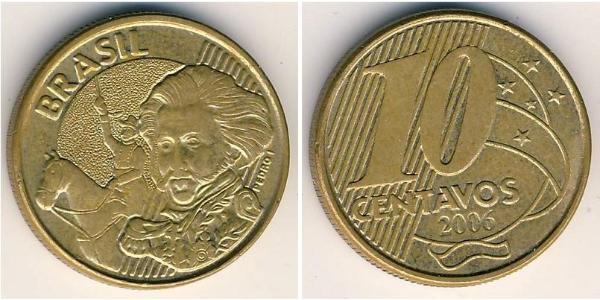 10 Centavo 巴西 黃銅 