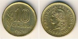10 Centavo 阿根廷 黃銅 