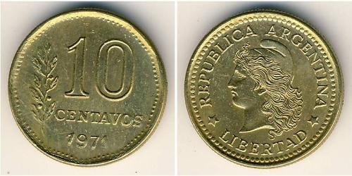 10 Centavo 阿根廷 黃銅 