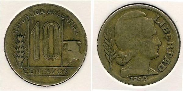 10 Centavo 阿根廷 黃銅 