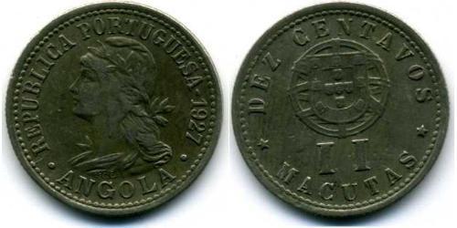 10 Centavo / 2 Macuta 葡萄牙 / 葡屬西非 (1575 - 1975) 銅/Zinc 