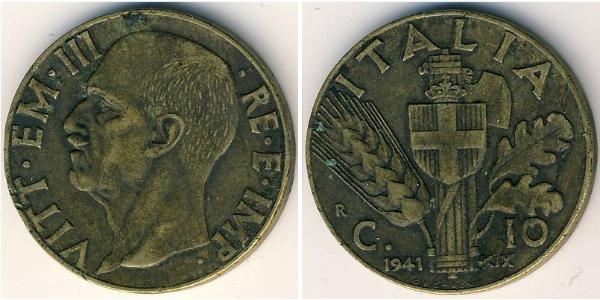 10 Centesimo Kingdom of Italy (1861-1946) Alluminio/Bronzo 