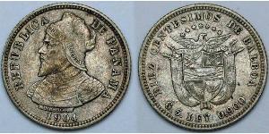 10 Centesimo Panamá Argento Vasco Núñez de Balboa (1475 – 1519)