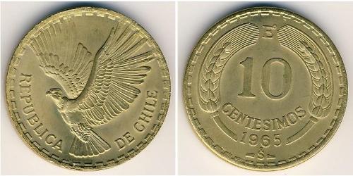 10 Centesimo Chile Bronze 