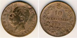 10 Centesimo Kingdom of Italy (1861-1946) Copper Umberto I (1844-1900)