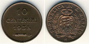 10 Centesimo San Marino Copper 