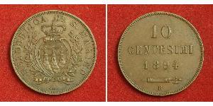 10 Centesimo San Marino Copper 