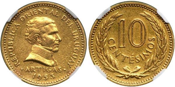 10 Centesimo Uruguay Gold José Gervasio Artigas