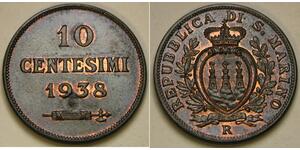 10 Centesimo San Marino Kupfer 