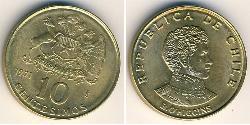 10 Centesimo Chile Messing 