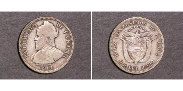 10 Centesimo Panamá Plata Vasco Núñez de Balboa (1475 – 1519)